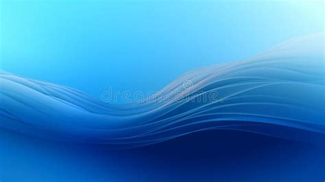Abstract Blue Curvy Wave Background Stock Illustration Illustration