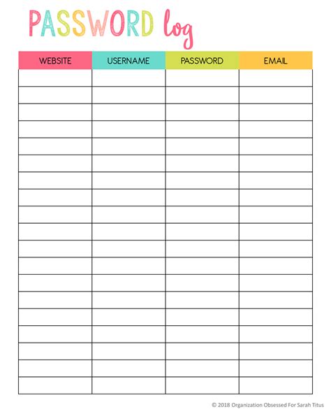 Top Password Keeper Free Printables To Download Instantly Sarah Titus