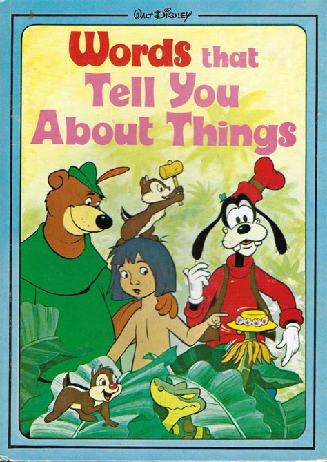 Vintage 1970s Childrens Book Walt Disney Words Etsy Walt Disney