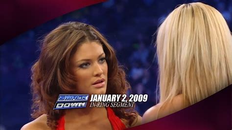 Swwe Wwe Smackdown 010209 Eve Torres And Michelle Mccool Segment