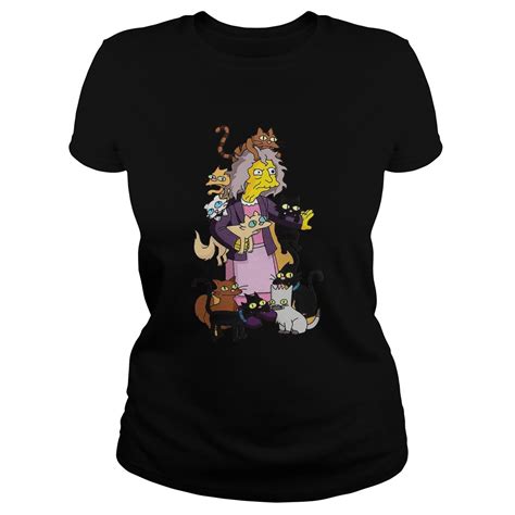 The Simpsons Crazy Cat Lady Eleanor Abernathy Shirt Trend T Shirt Store Online
