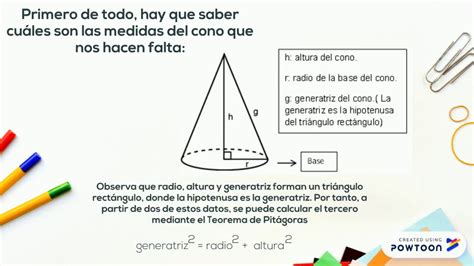 Calcular área Y Volumen Del Cono A Partir Del Radio Y La Generatriz