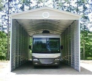 The metal garage kit is prefabricated for a fast. DO-IT-YOURSELF Metal Carport Structures in 2020 | Rv ...