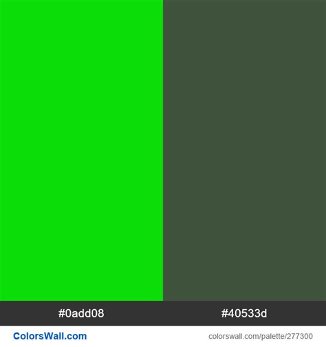 Vibrant Green Okroshka Palette Colorswall