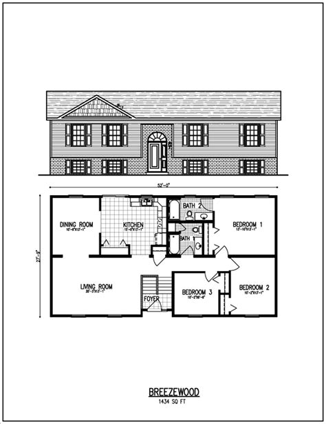 Typical Raised Ranch Plan Bungalow Floor Plans Ranch House Designs