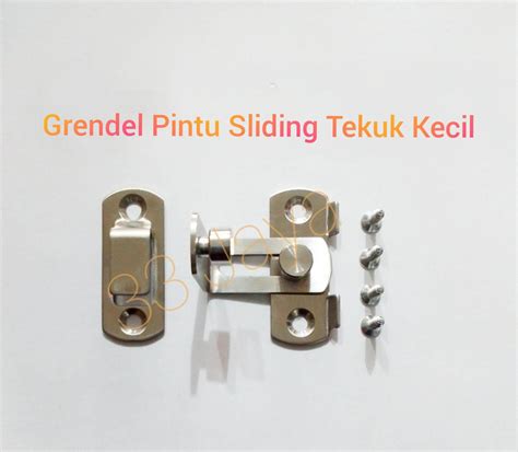Grendel Pintu Sliding Tekuk Kecil 3 cm Stainless Steell | Lazada Indonesia