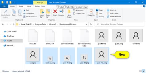 Change Default Account Picture In Windows 10 Tutorials