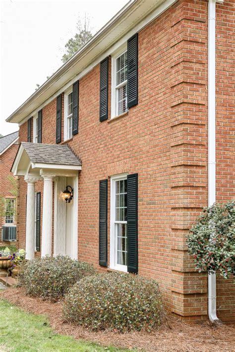 Limewash Brick Exterior Makeover Plans Brick Exterior House Brick