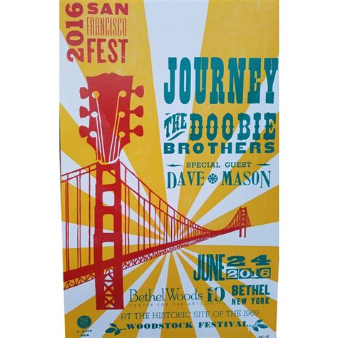 Journey And The Doobie Brothers Collectible Hatch Show Print The