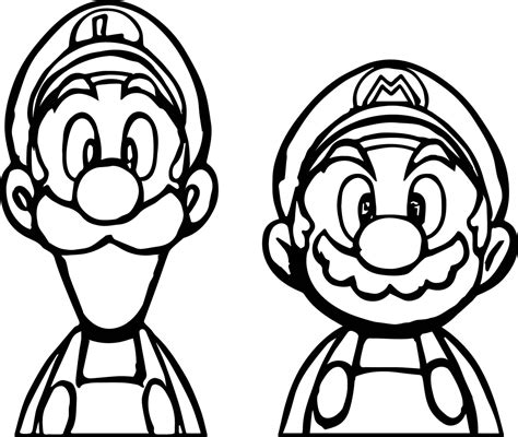 Dibujos Para Colorear De Mario Bros Y Luigi Para Colorear Kulturaupice