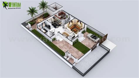 Yantram Architectural Design Studio 3d Floor Plan Of 3 Story House By