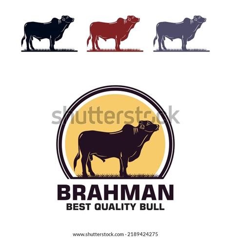 Logo De Brahman Bull Silhouette De Image Vectorielle De Stock Libre