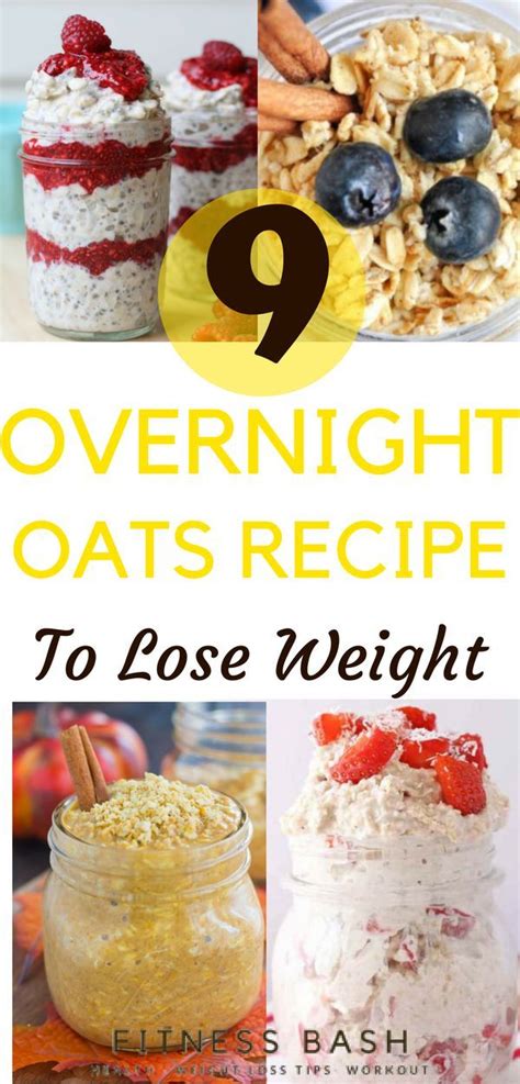 Like eating dessert for breakfast without any guilt! Low Calorie Overnight Oats Recipe For Weight Loss ...