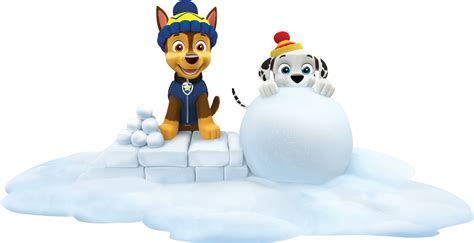 Image Paw Patrol Marshall And Chase Winter Snowpng Paw Patrol Wiki