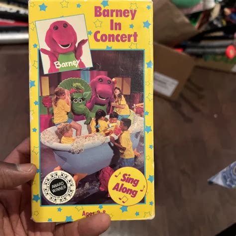 Barney Barney In Concert Vhs 1990 Sing Along Songs Video Tape £9