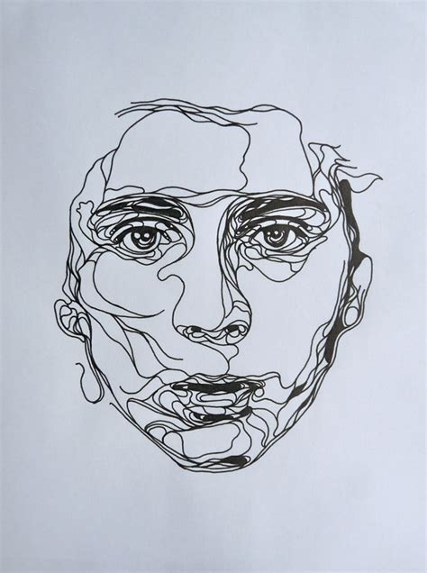 Untitled Line Art Drawings Art Portrait Drawing