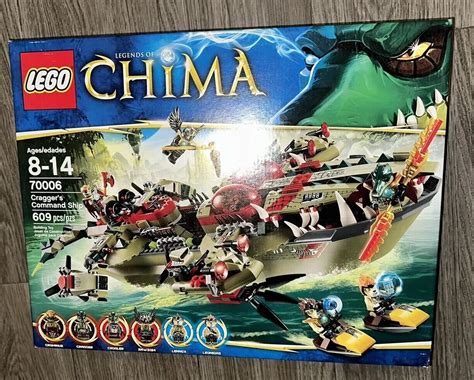 New Lego Legends Of Chima Cragger S Command Ship 70006 Crocodile Lennox Lion 673419189583 Ebay