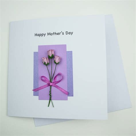 Mothers Day Tulips Flower Bouquet Card By Dribblebuster