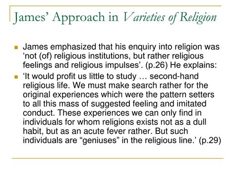 Ppt William James Varieties Of Religious Experience Powerpoint