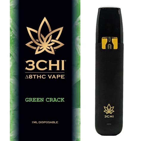 3chi Delta 8 Thc Disposable Vape Cartridge Green Crack 1ml Leafly