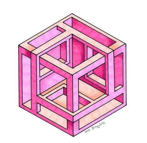 Isometric Geometry Symmetry Handmade Mathart Regolo54 Escher