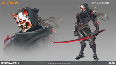 Oni Genji Skin Concept Ben Zhang On Artstation At