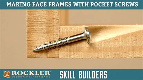 Assembling Cabinet Face Frames With Pocket Hole Screws Rockler Skill