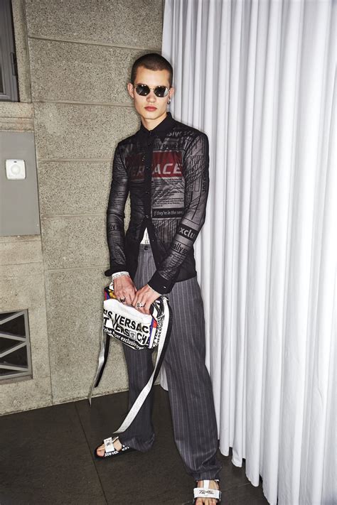 Sonny Vandevelde Versace Ss19 Men Fashion Show Milan Backstage