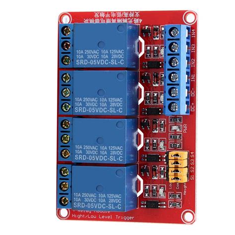 4 Channel Relay Module 4 Channel Relay Board 5v Relay Module With