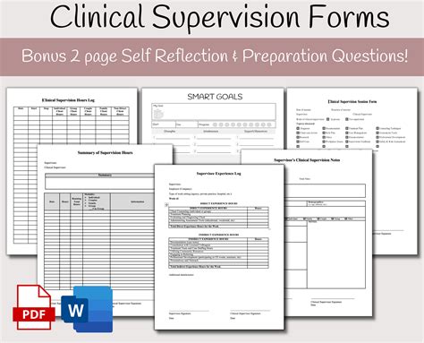 Clinical Supervision Note Template Clinical Licensure Hours - Etsy España