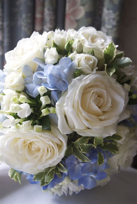 Arley Hall Wedding White And Blue Wedding Flowers