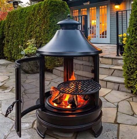 Fire pits aosom has a large selection of outdoor fire pits so you can bring some warmth and light to you backyard. Northwest Sourcing Outdoor Fire Pit Cooking Grilling BBQ ...