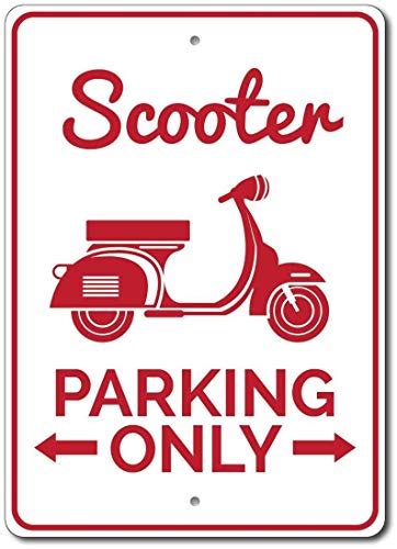 ≡ Most Inexpensive Electric Vehicles ≡ Scooter Parking Only Sign