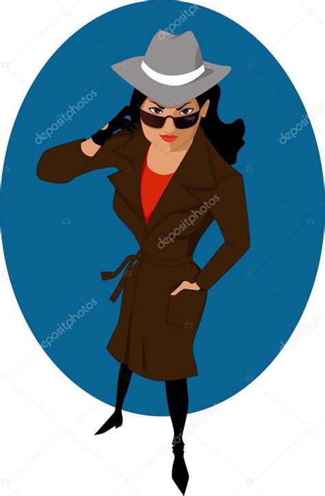 Female Secret Agent Stock Illustration By ©aleutie 36709695