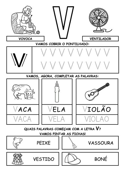 Atividades Da Letra V