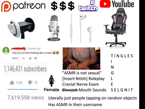ASMR starterpack : r/starterpacks