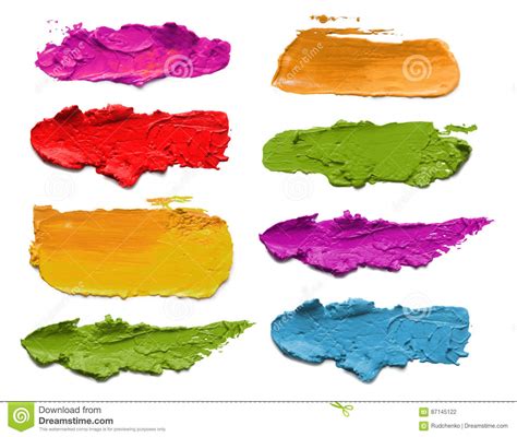 Abstract Acrylic Color Brush Strokes Stock Photo Image Of Dirty