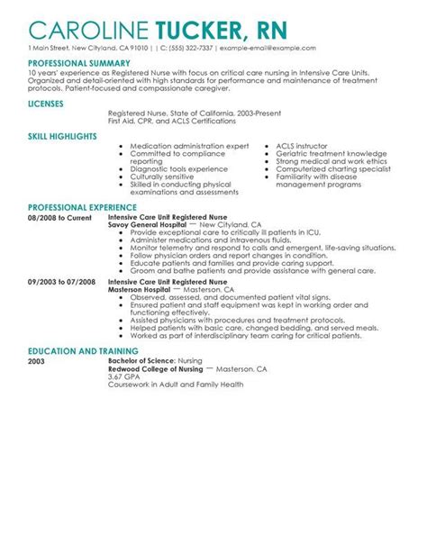 Entry Level Nurse Resume Sample Sample Resumes Nursing Resume