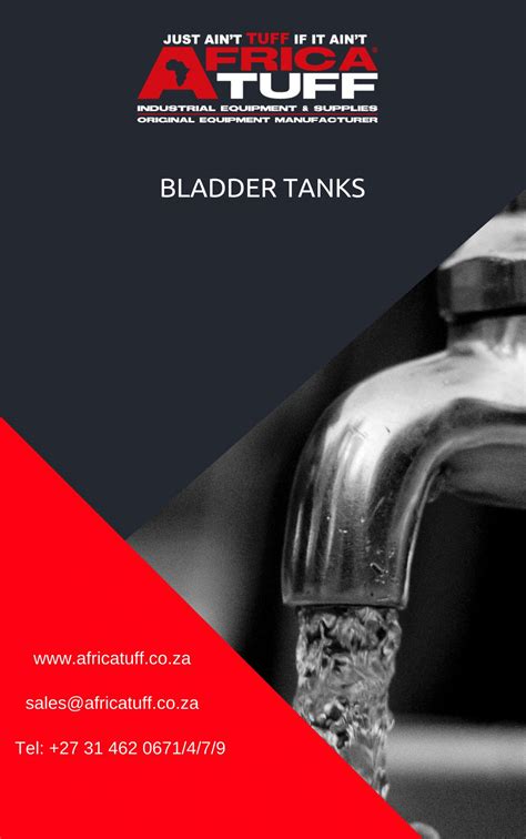When operating the fish cat 4. Bladder tanks - AFRICATUFF
