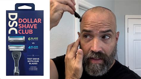 dollar shave club razor review and head shave youtube