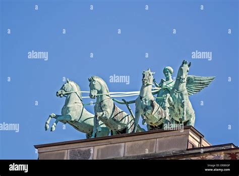 Angel On Four Horse Chariot Copenhagen Denmark Stock Photo Alamy