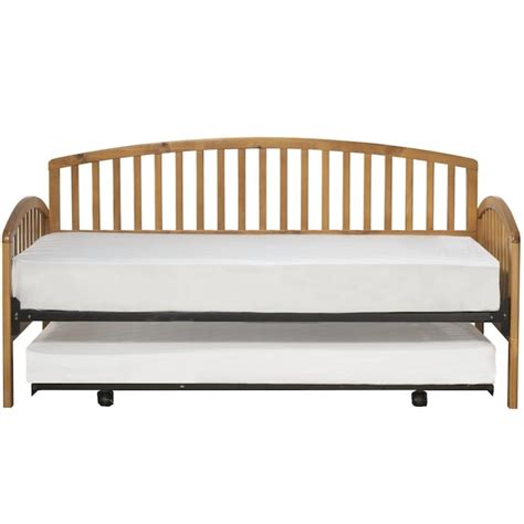 hillsdale furniture carolina country pine twin wood trundle bed in the beds department at