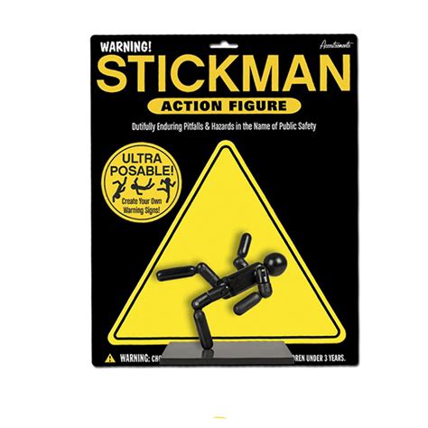 Stickman Action Create Your Own Warning Signs