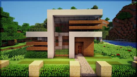 Imagens De Casas Modernas Do Minecraft Corredor Externo De Casas