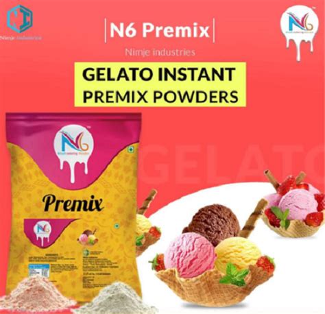 Pink Strawberry Flavour Gelato Ice Cream Premix Powder Packing Size 1