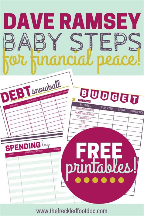 Dave Ramsey Baby Steps For Six Figures Dave Ramsey Printables Dave
