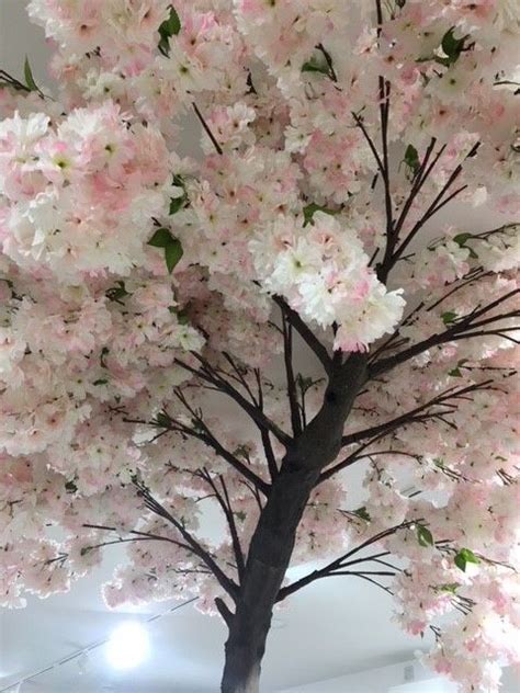 Artificial Silk Curved Cherry Blossom Bespoke Tree Just Artificial