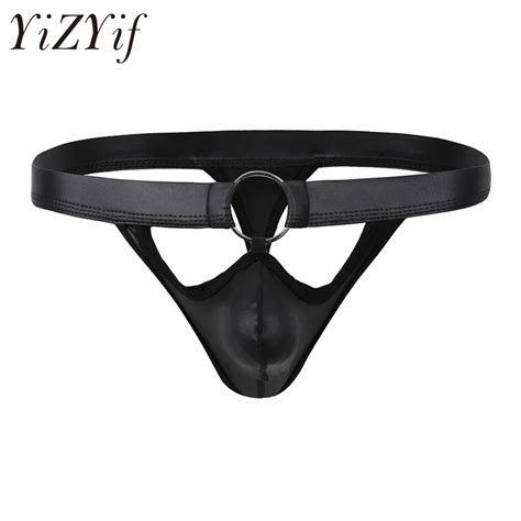 Yizyif Mens Lingerie Open Butt G String Thong Underwear Underpants With