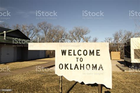 Welcome To Oklahoma Sign Stock Photo Download Image Now Oklahoma