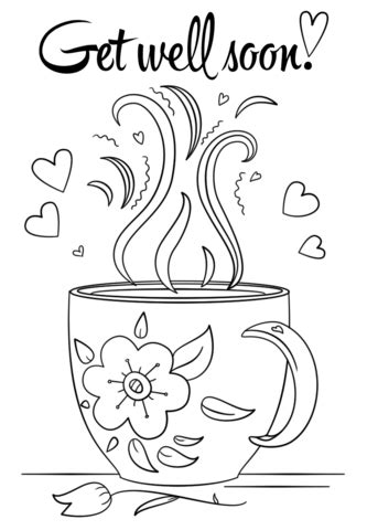 Funny get well coloring pages. Get Well Soon coloring page from People category. Select ...